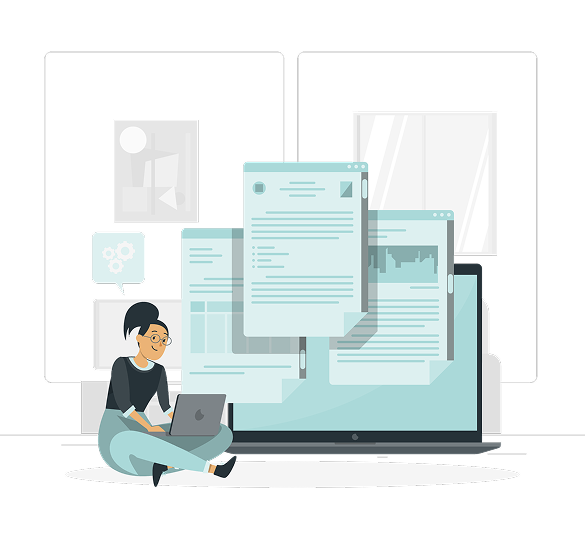 Digital Reporting Illustration